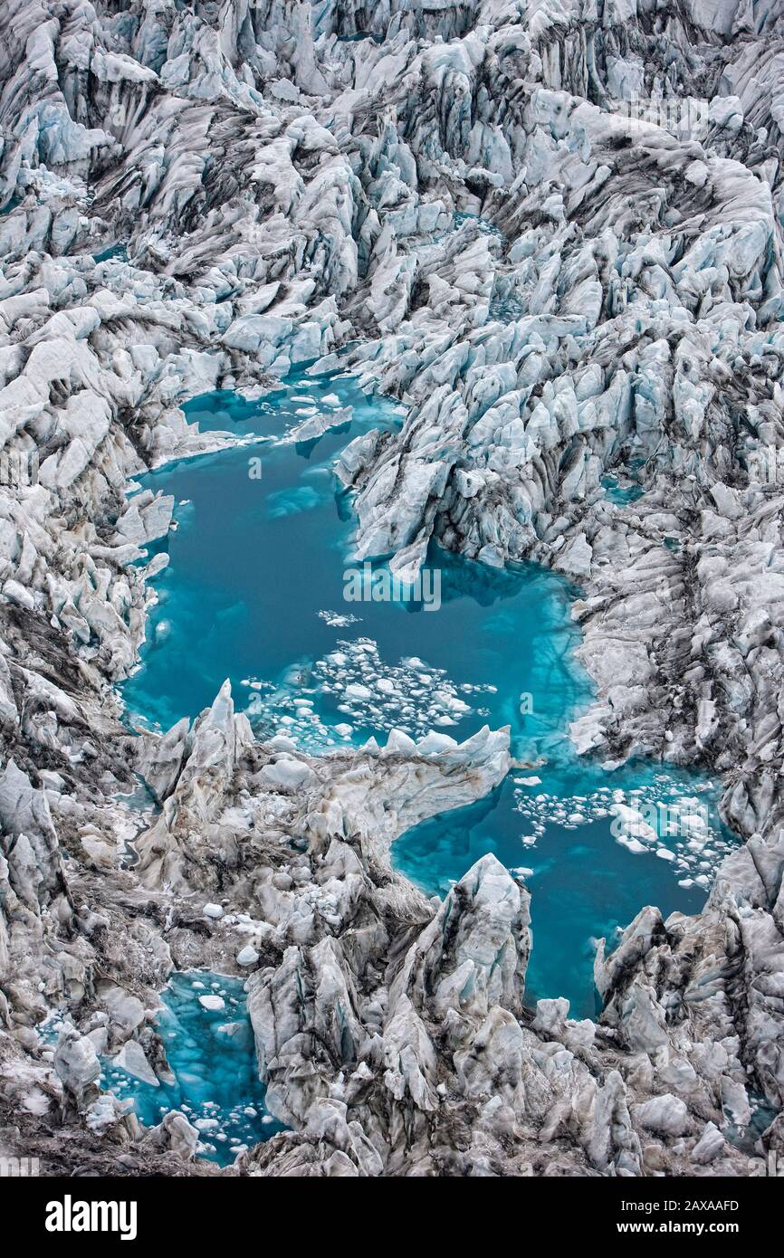 Icebergs, Breidarmerkurjokull, Vatnajokull National Park, Iceland Stock Photo