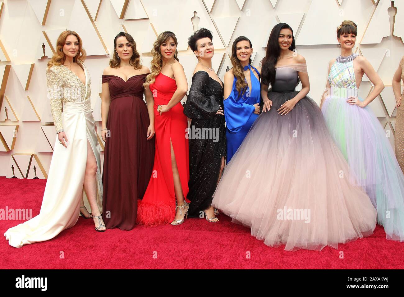 09 February 2020 - Hollywood, California - Kasia Laska, Willemijn Verkaik, Lisa Stokke, Maria Lucia Heiberg Rosenberg, Anna Buturlina, Gisela Llado Canovas, Gam Wichayanee, Carmen Sarahi, Takako Matsu. 92nd Annual Academy Awards presented by the Academy of Motion Picture Arts and Sciences held at Hollywood & Highland Center. (Credit Image: © AdMedia via ZUMA Wire) Stock Photo