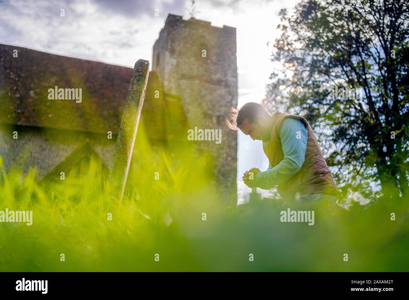 Sad lonely young black man hi-res stock photography and images - Alamy