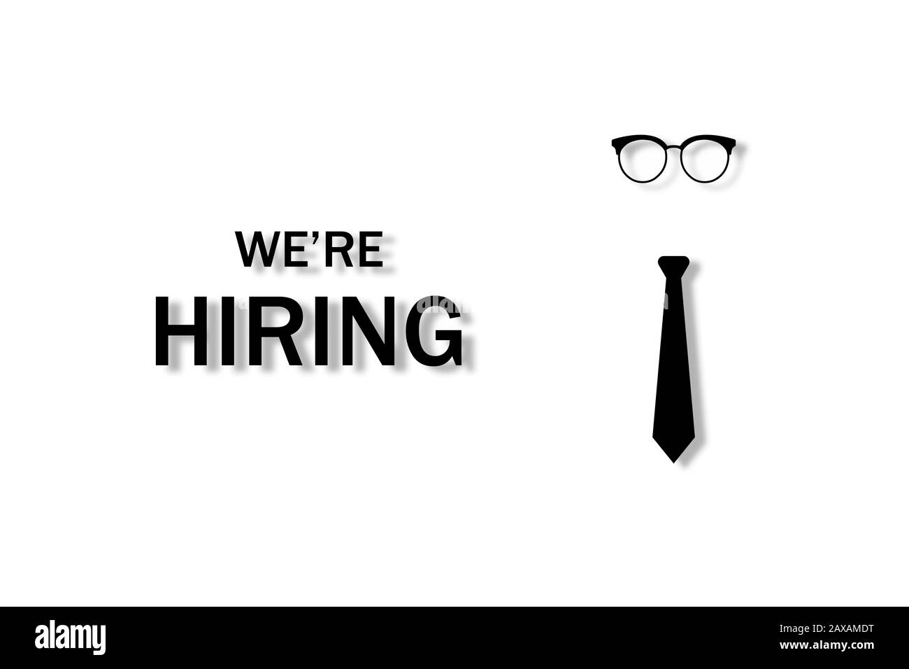Now hiring poster Black and White Stock Photos & Images Alamy