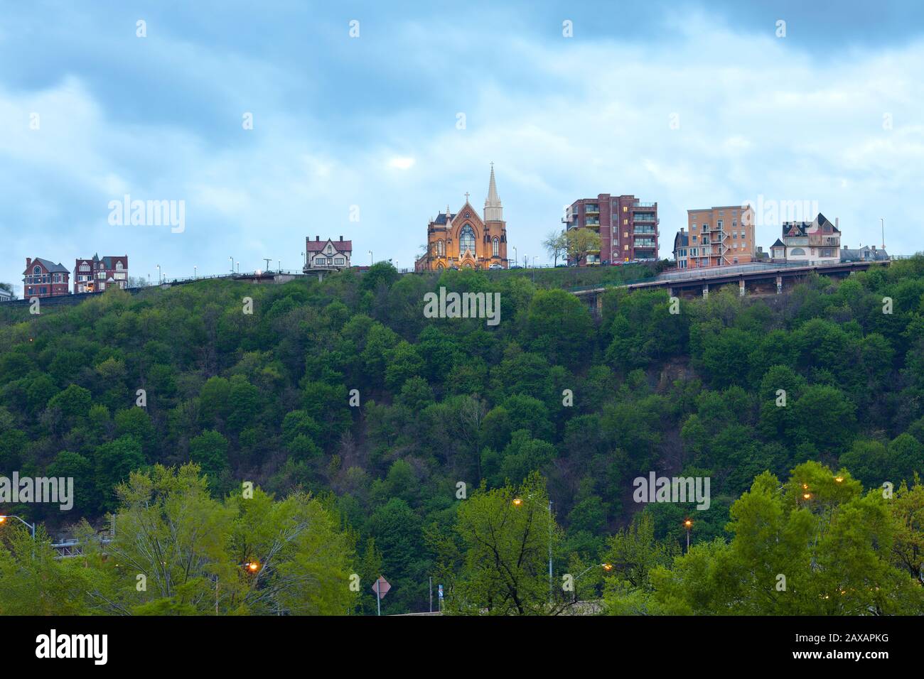 Mount Washington Neighborhood, Pittsburgh, Pennsylvania, USA Stock Photo