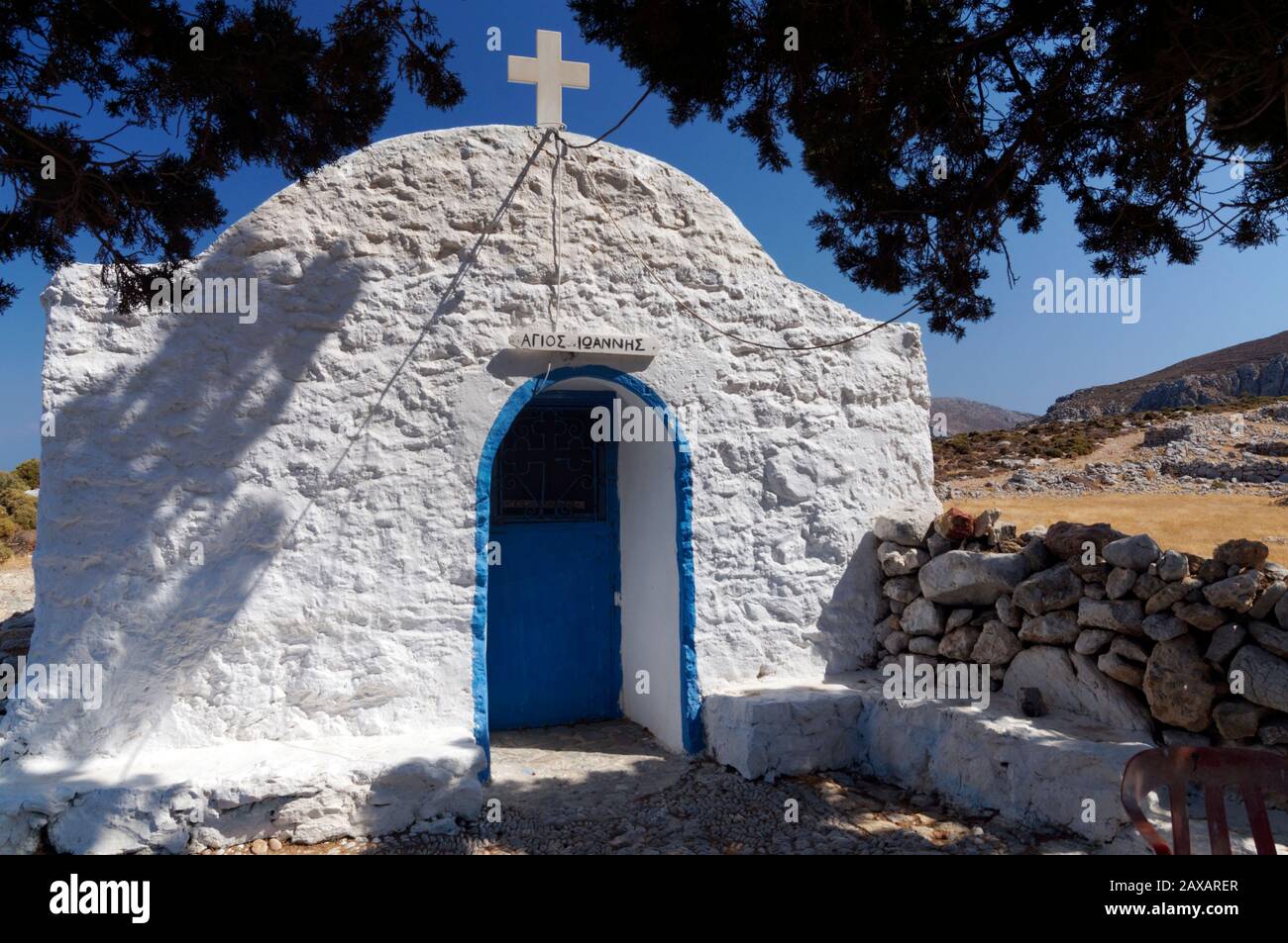 Aghios Ioannis church, livadia, Tilos, Dodecanese islands, Southern ...