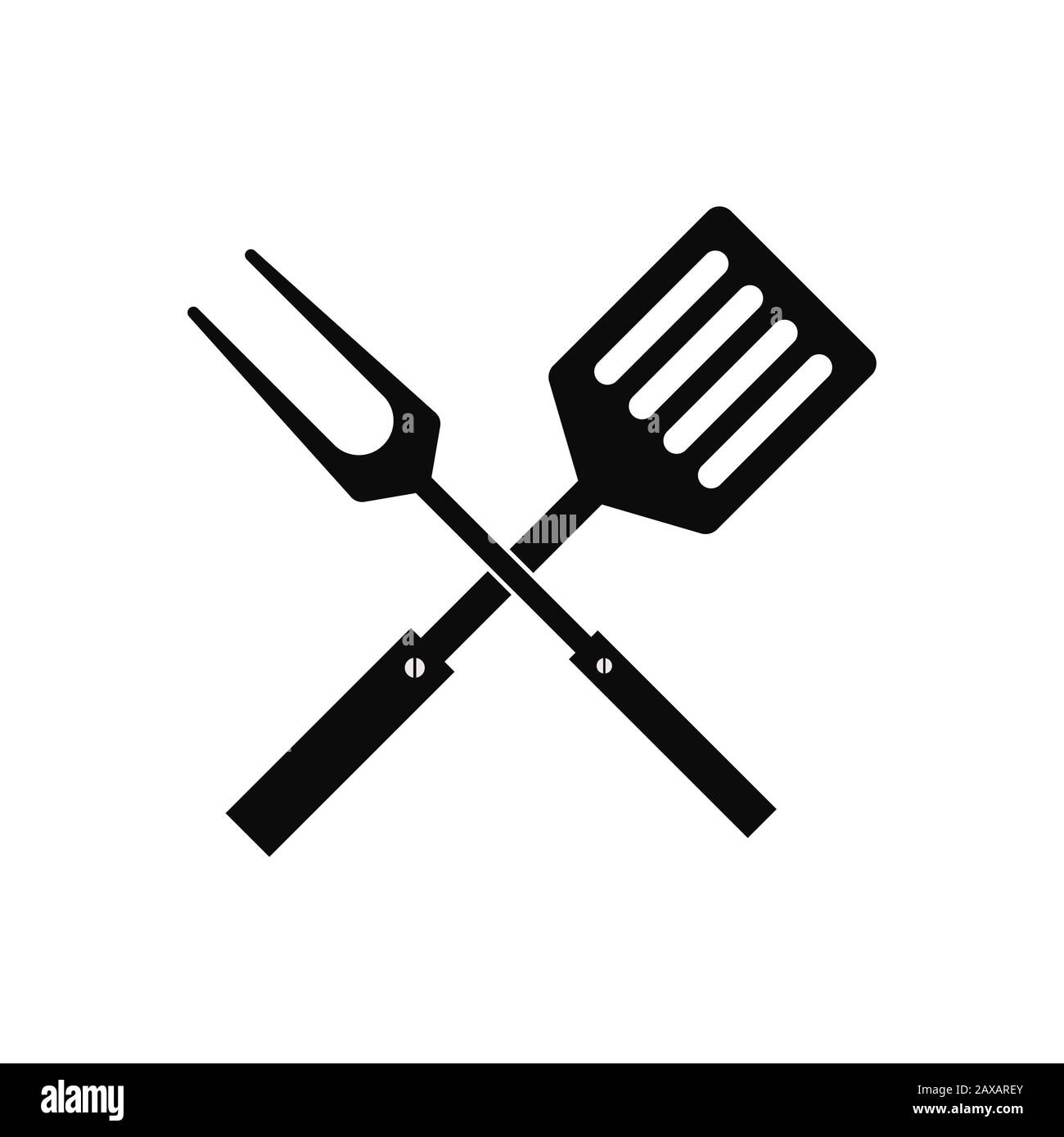BBQ Grilling Meat And Cooking Tools Isolated Icons Vector. Beef And Pork  Ham Steak Roasting On Grate. Cutlery Spatula And Fork Knife Brush And Tongs  Royalty Free SVG, Cliparts, Vectors, and Stock