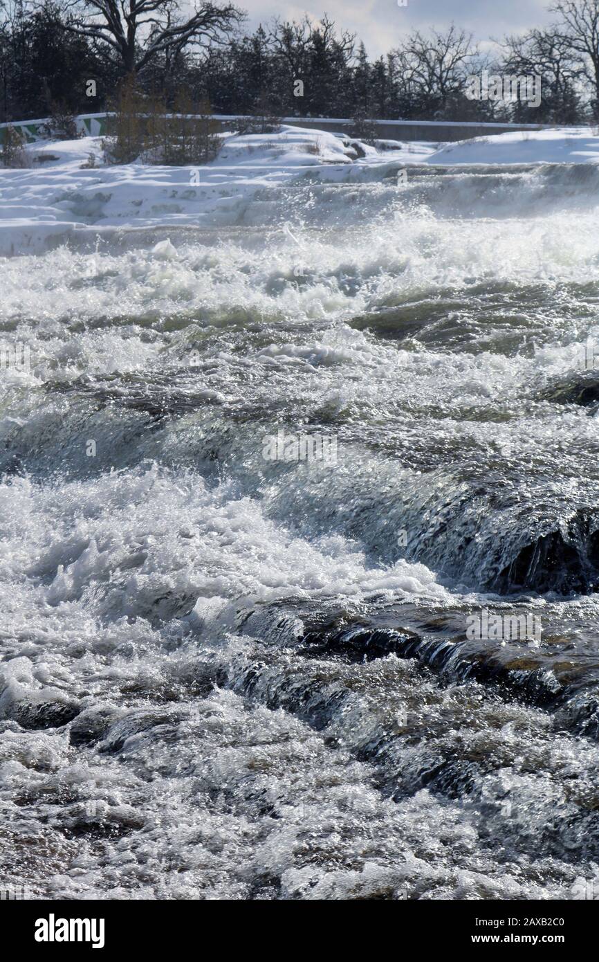 Heally Falls in winter Stock Photo