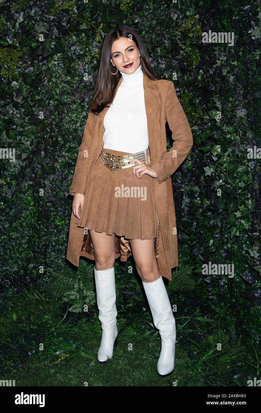 New York, NY, USA. 10th Feb, 2020. Victoria Justice in attendance for alice   olivia by Stacey Bendet Fall 2020 Presentation, Highline Stages, New York, NY February 10, 2020. Credit: RCF/Everett Collection/Alamy Live News Stock Photo
