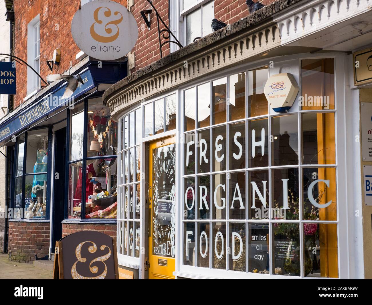Elene Café, Restaurant,  Organic Food, Hungford, Berkshire, England, UK, GB. Stock Photo