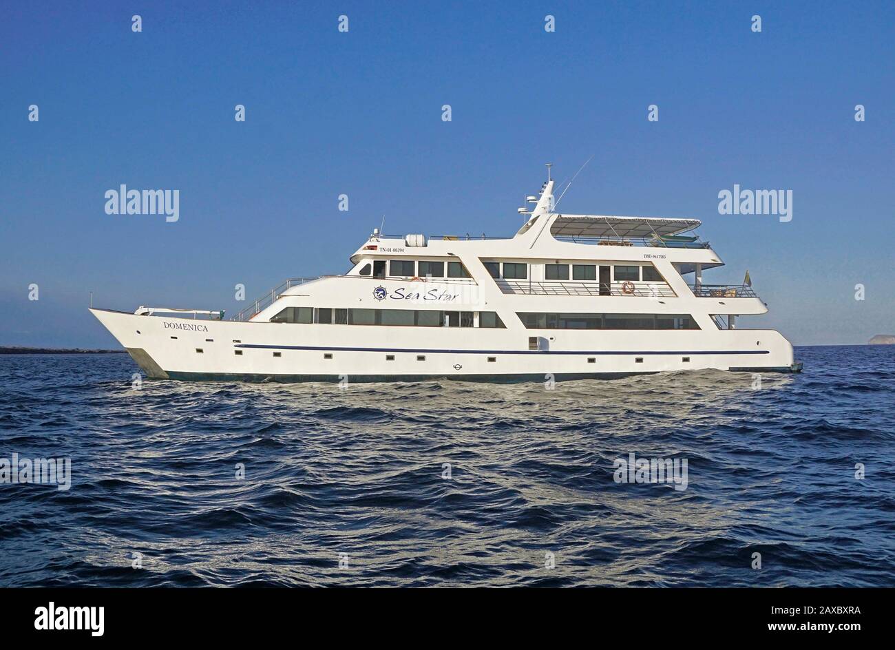 Galapagos Islands 16 passenger yacht Sea Star Journey. Stock Photo