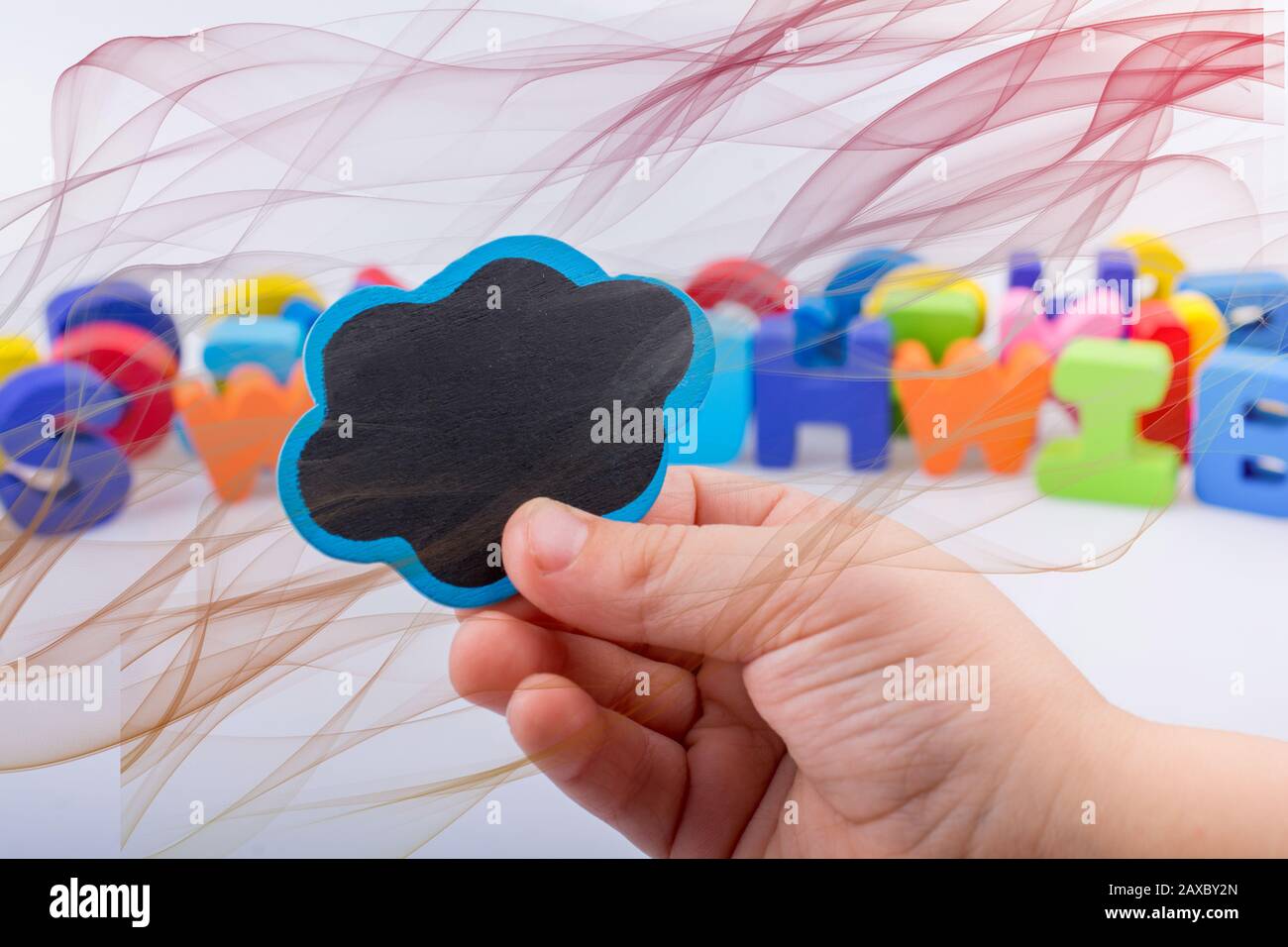 Speech bubble icon in hand as communication concept Stock Photo - Alamy