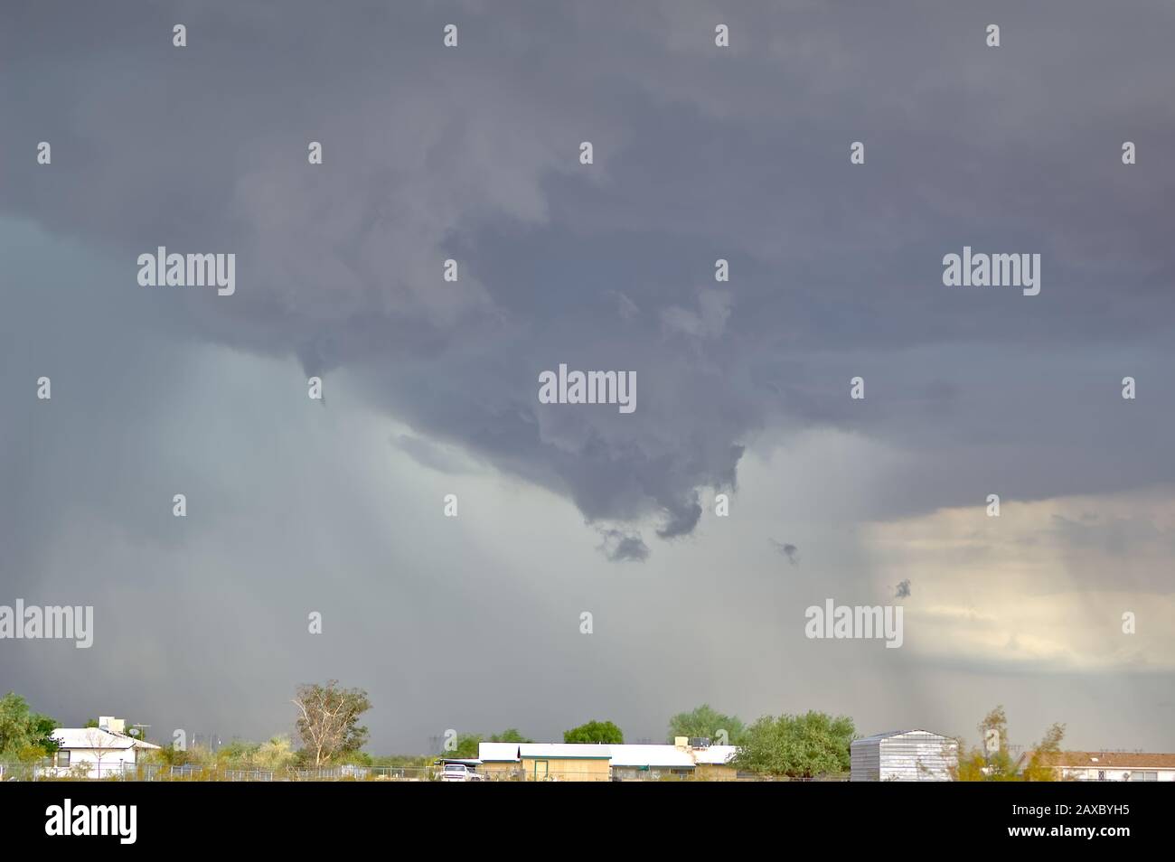 A very rare tornado funnel cloud over Tonopah Arizona. Taken in 2010