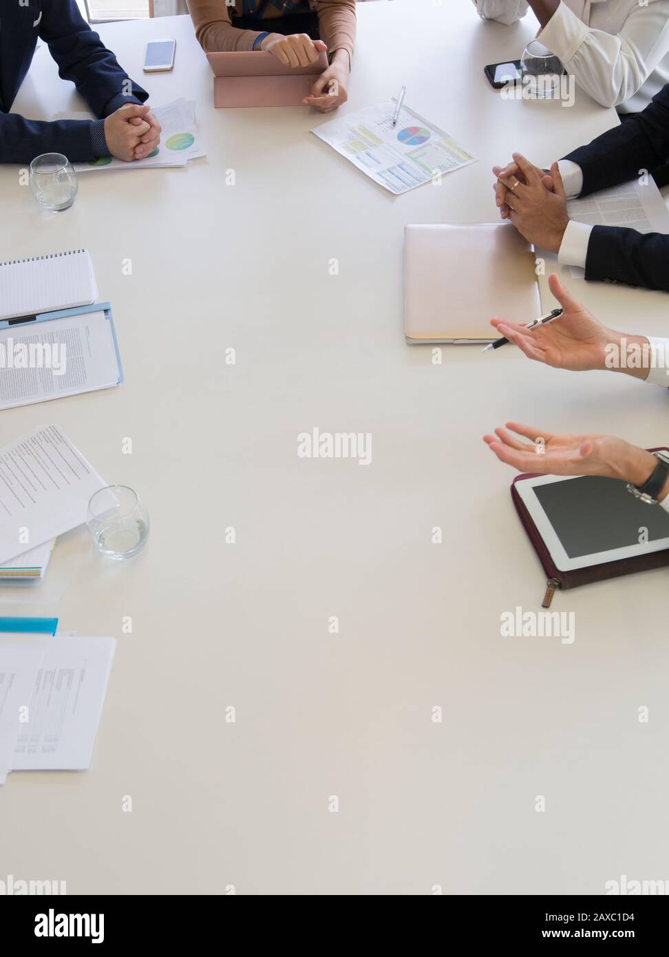 Business people in conference room meeting Stock Photo