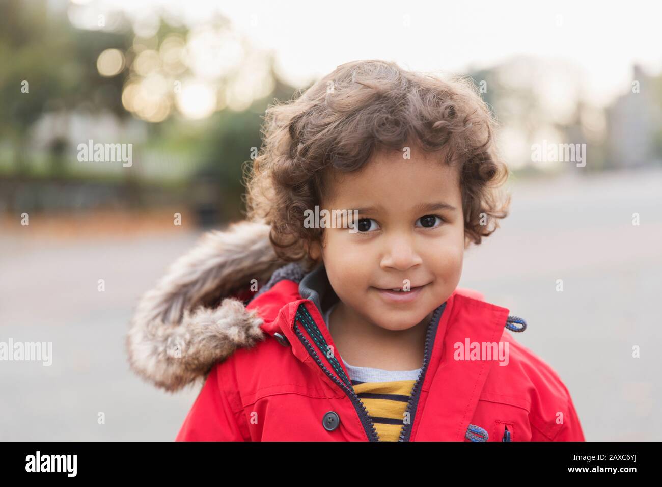 Portrait cute toddler boy Stock Photo