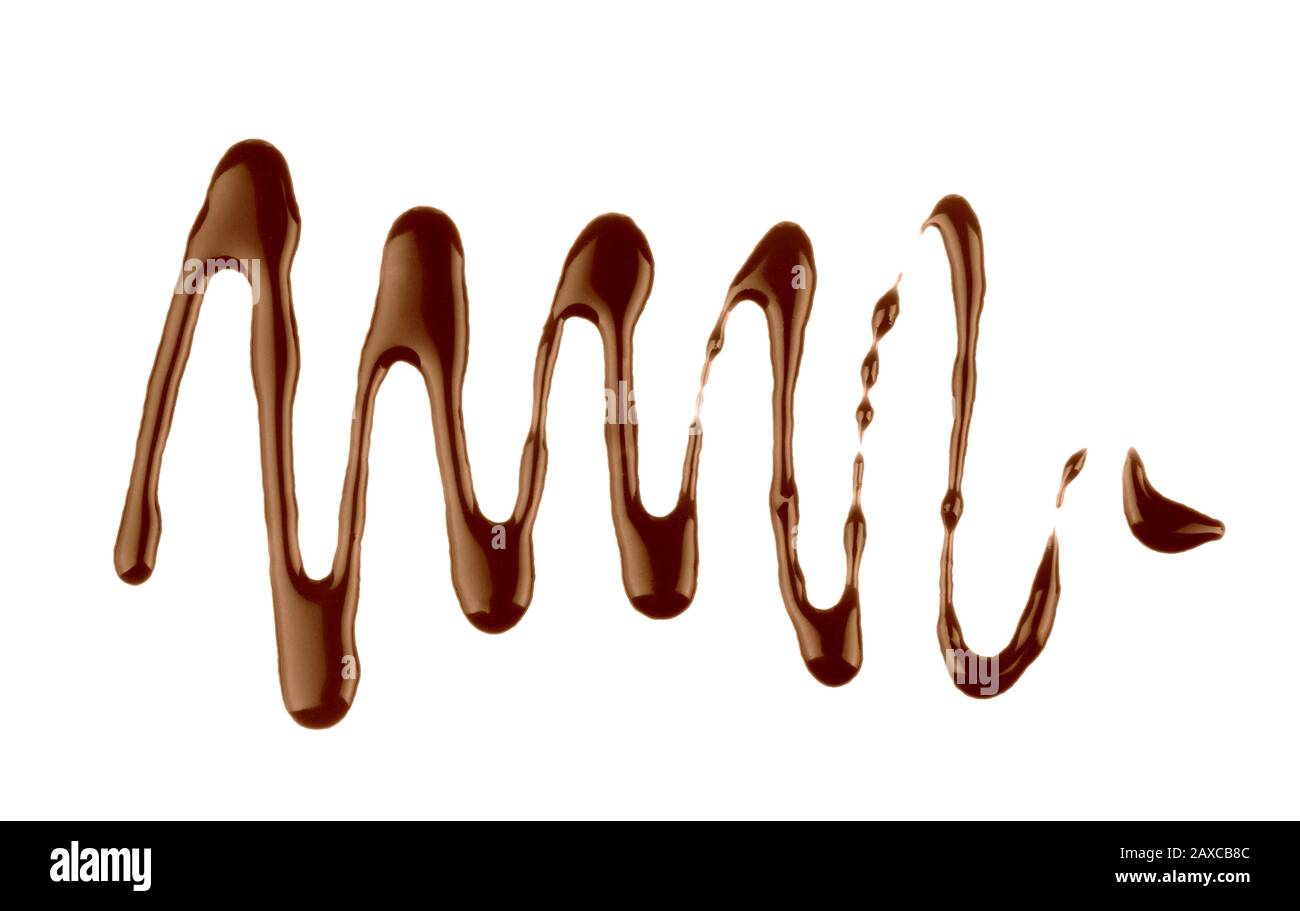 chocolate sauce isolated on a white Stock Photo Alamy