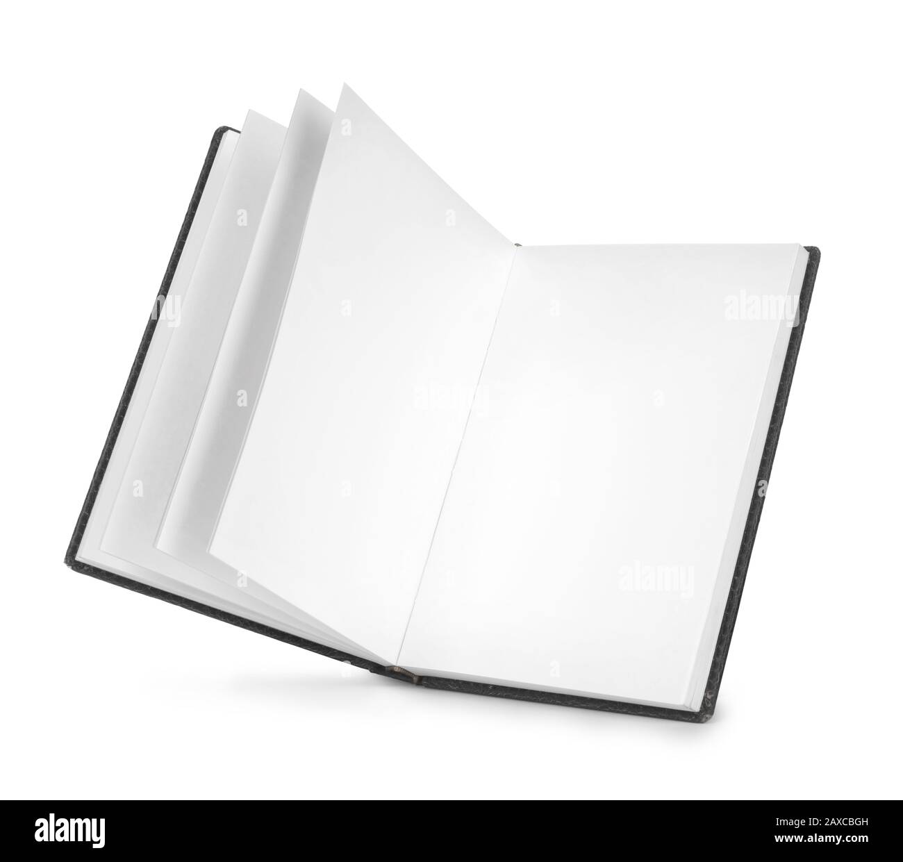 open book isolated on a white background Stock Photo - Alamy