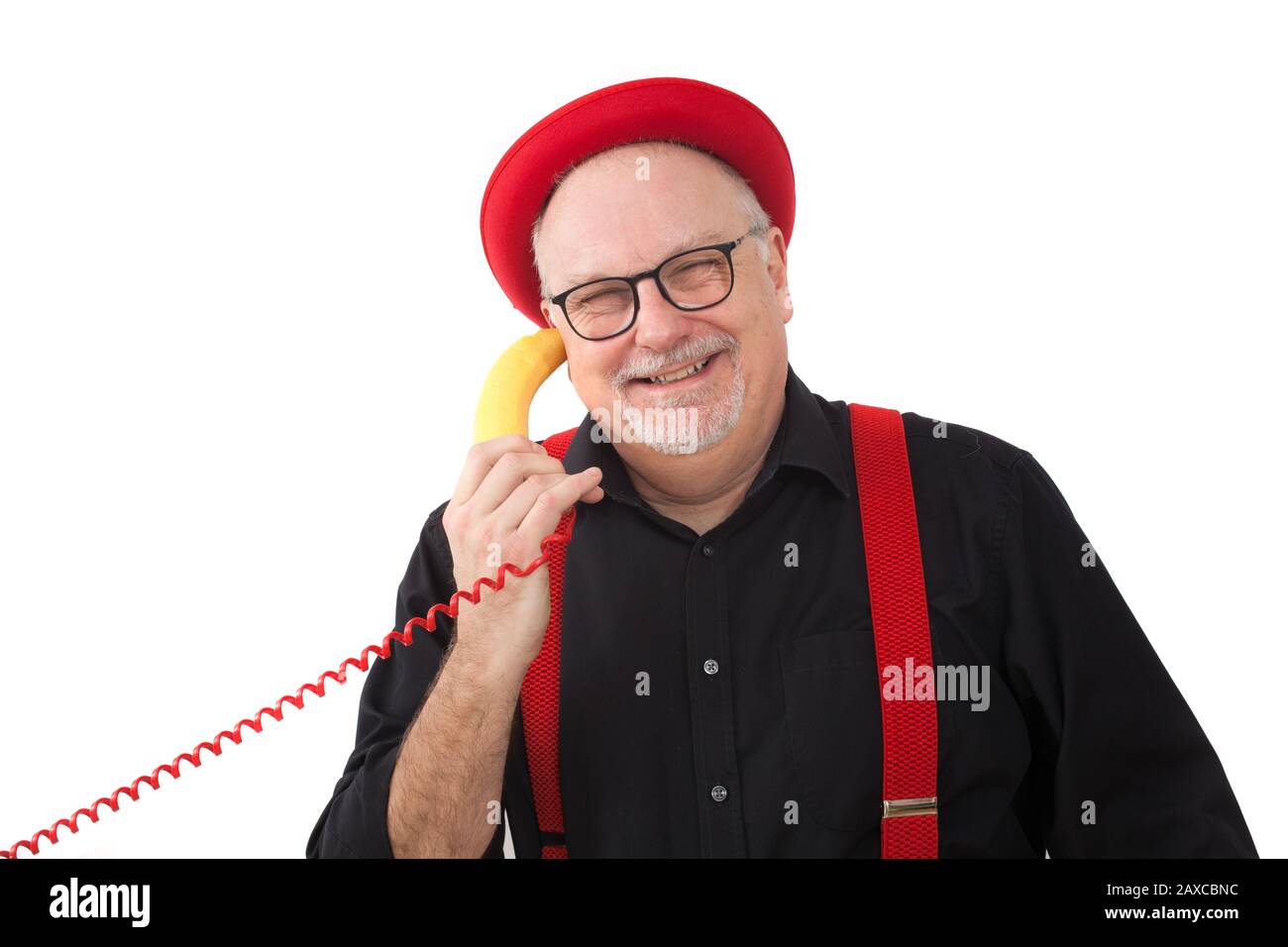 A children's entertainer doing tricks Stock Photo