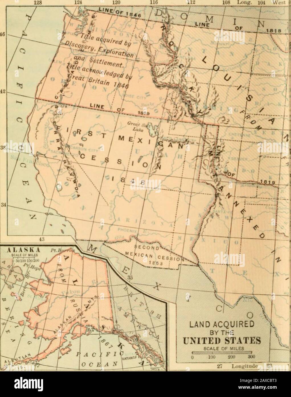 The history of the Louisiana purchase . n isscarcely calculable; the hope  for the future isboundless. ^Population, Area in Square Miles, and  TaxableWealth of the States and Territories embracedby the Boundaries of, image size:1021x1390