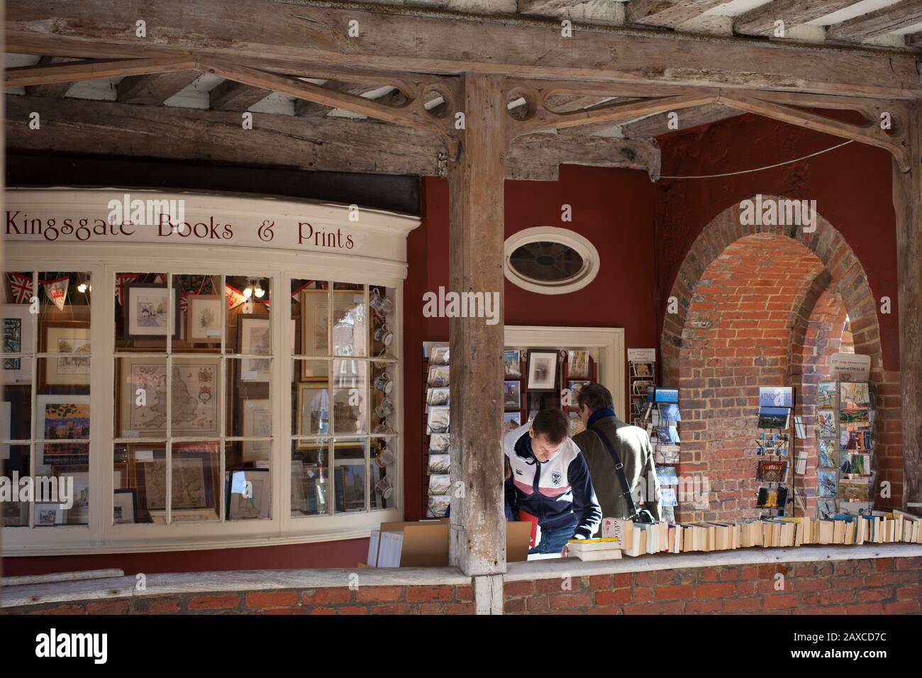 A quaint bookshop in Winchester, Hampshire, UK Stock Photo