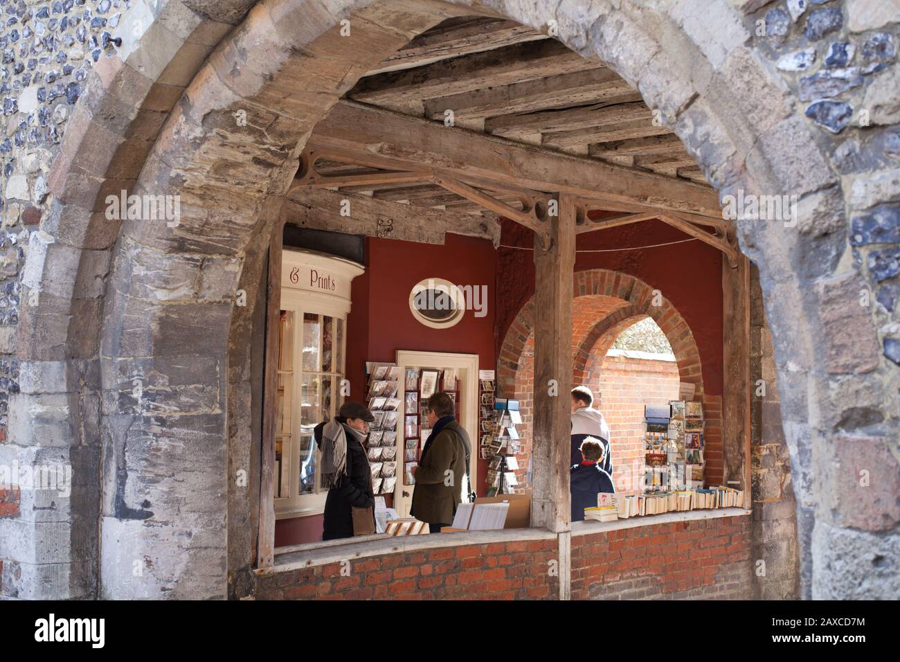 A quaint bookshop in Winchester, Hampshire, UK Stock Photo