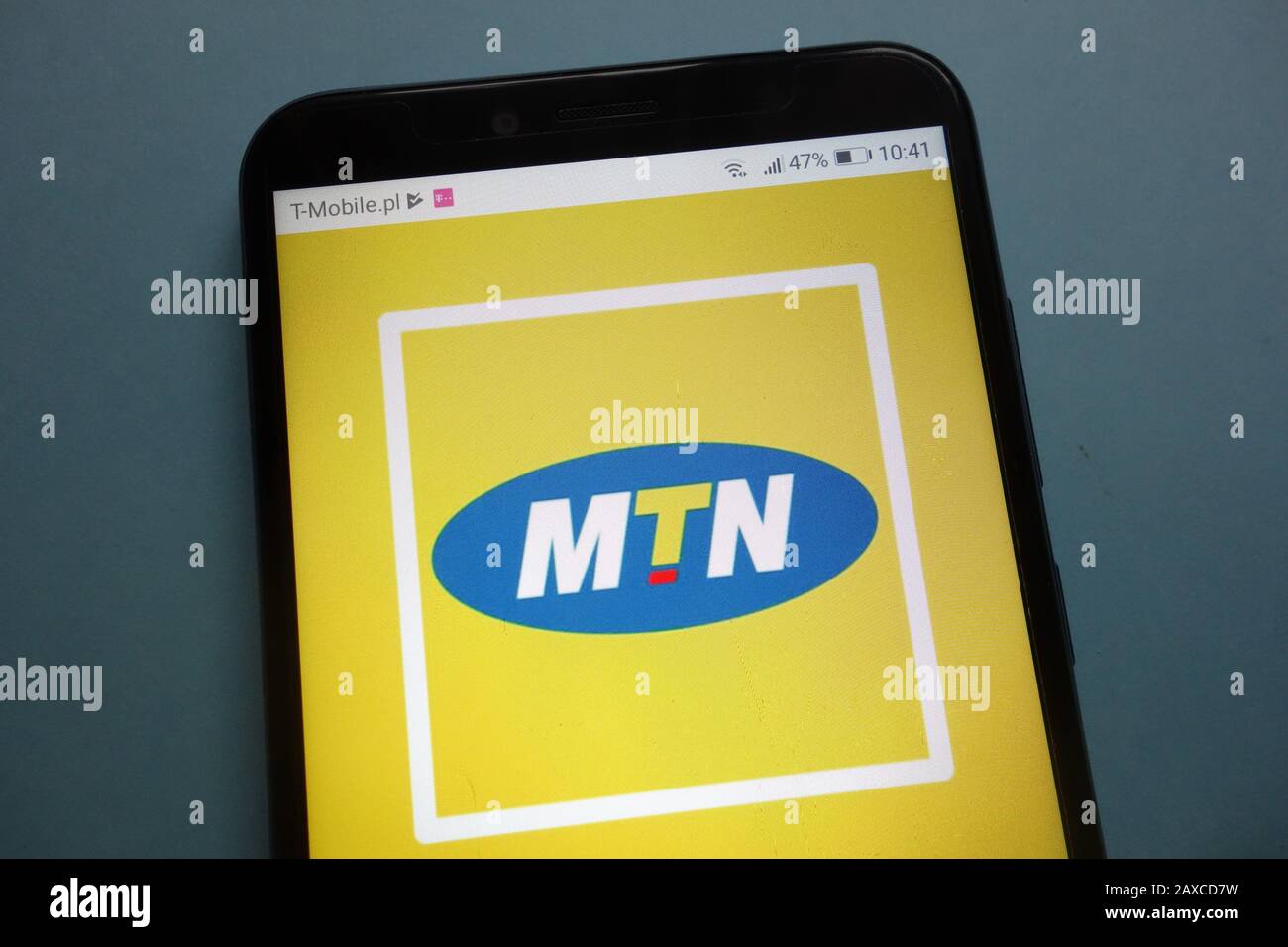 MTN Group Limited logo on smartphone Stock Photo