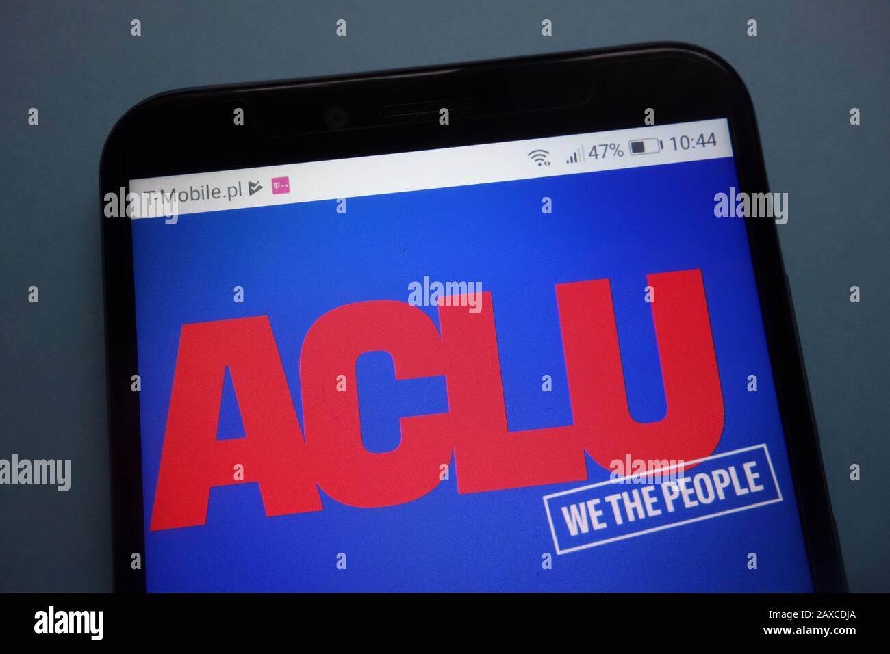 American Civil Liberties Union (ACLU) logo on smartphone Stock Photo