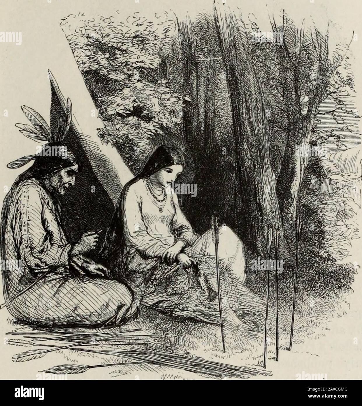 A treatise on wood engravings : historical and practical . We have here, engraved by Mr.W. A. FoLKARD, another of the earlydesigns of Mr. John Gilbert. It isone of the illustrations to the Bookof English Ballads, edited by S. C.Hall, in 1843, which contains up-wards of four hundred wood-engrav-ings, and was the first work of anyconsequence that presented a com-bination of the best artists of thetime. Indeed, it was the leader inwhat may be called the IllustratedChristmas Books of the present day.Since this period, Mr. Gilbert has probably produced more drawings onwood than any other artist, an Stock Photo