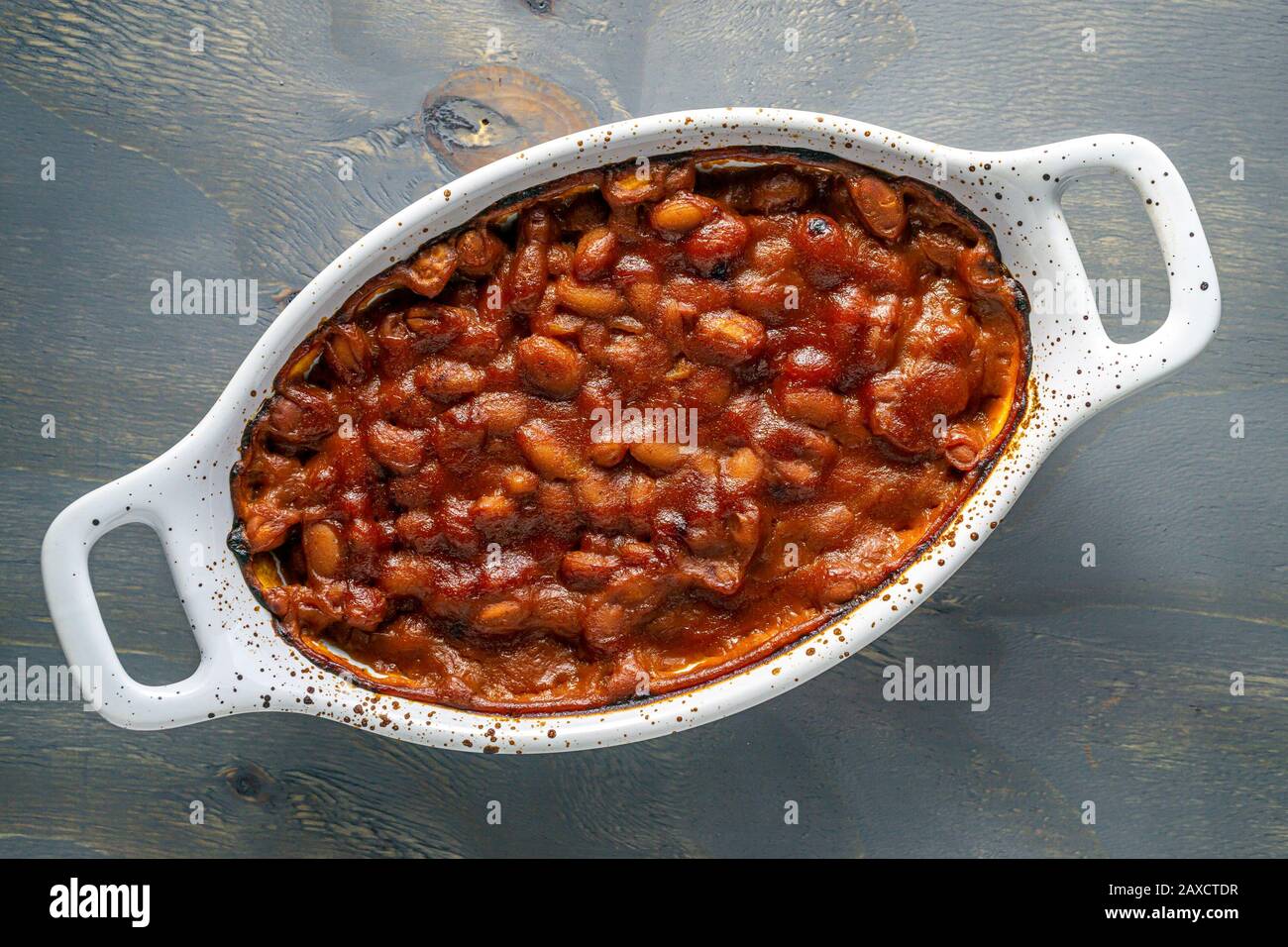 Southern baked barbecue beans Stock Photo Alamy