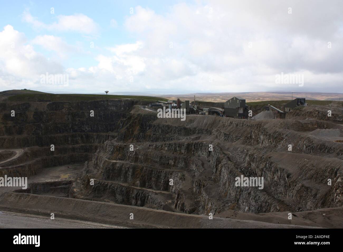 Hansons Coldstone Quarry Yorkshire Stock Photo