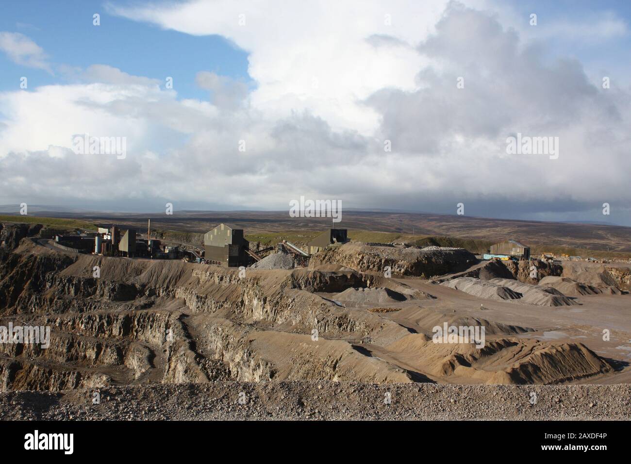 Hansons Coldstone Quarry in Yorkshire Stock Photo