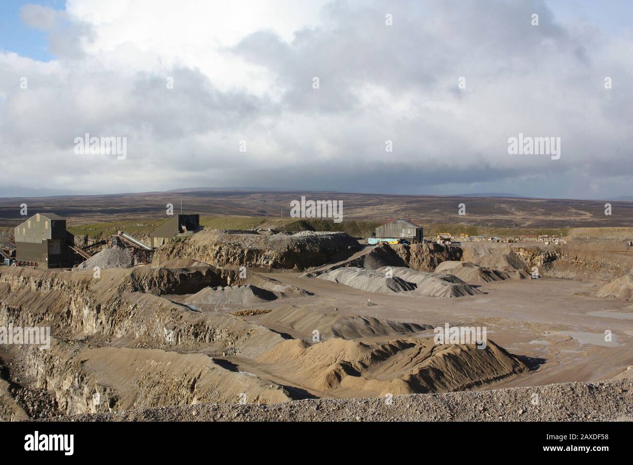 Hansons Quarry Coldstones at Greenhow Hill Yorkshire Stock Photo
