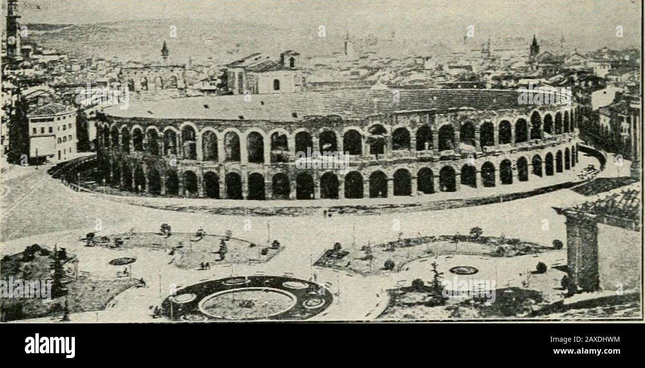 Roman cities in Italy and Dalmatia . Verona, Amphitheater Stock Photo Alamy