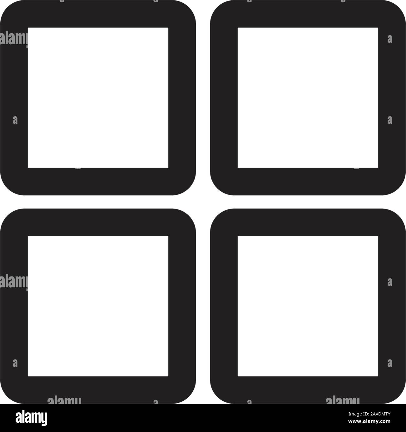Four squares logo design grid can be used Vector Image