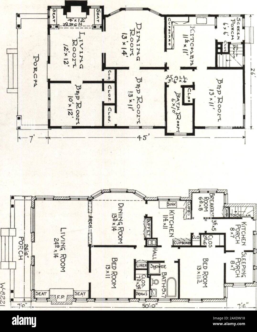 West Coast Bungalows No W 822 This Is One Of The More Extreme California Bungalow Types