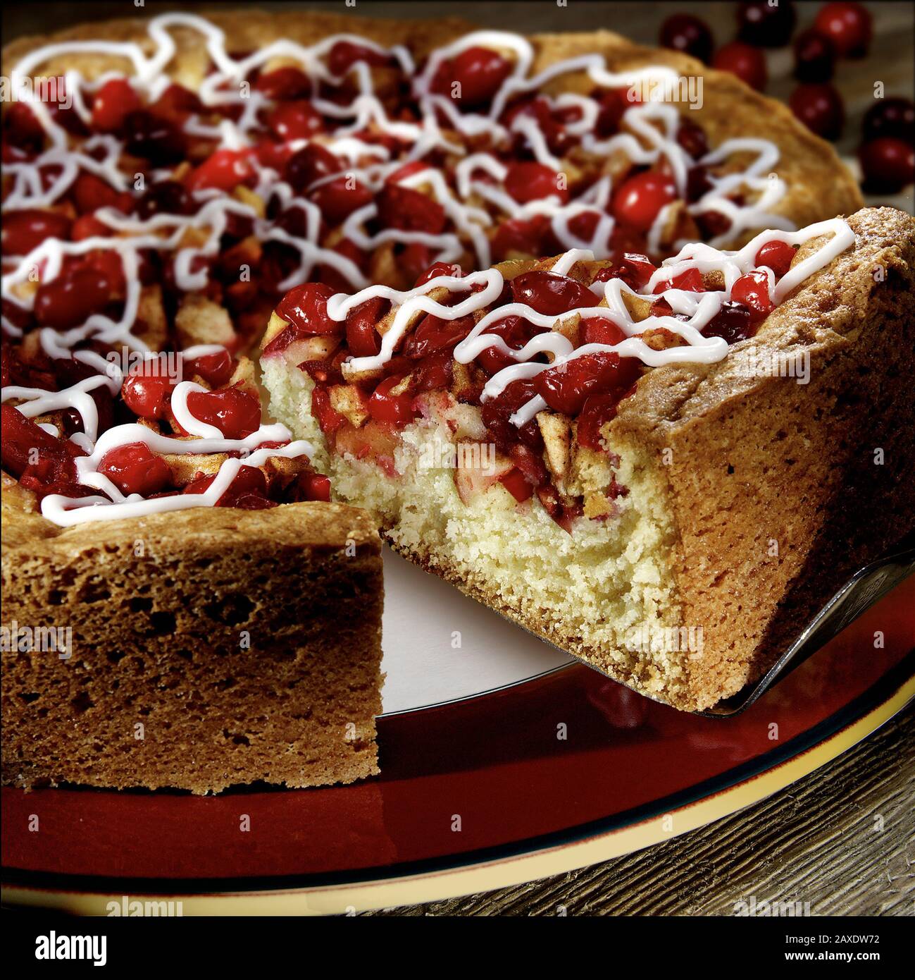Cranberry Cake Stock Photo
