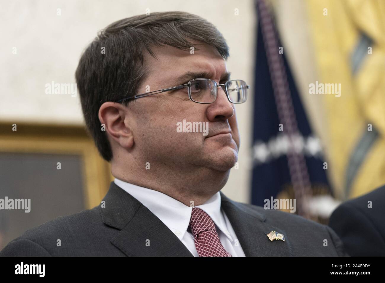 Washington, United States. 11th Feb, 2020. United States Secretary of Veterans Affairs (VA) Robert Wilkie attends a signing by President Donald Trump for S. 153, The Supporting Veterans in STEM Careers Act at the White House in Washington, DC, on Tuesday, February 11, 2020. Photo by Chris Kleponis/UPI Credit: UPI/Alamy Live News Stock Photo