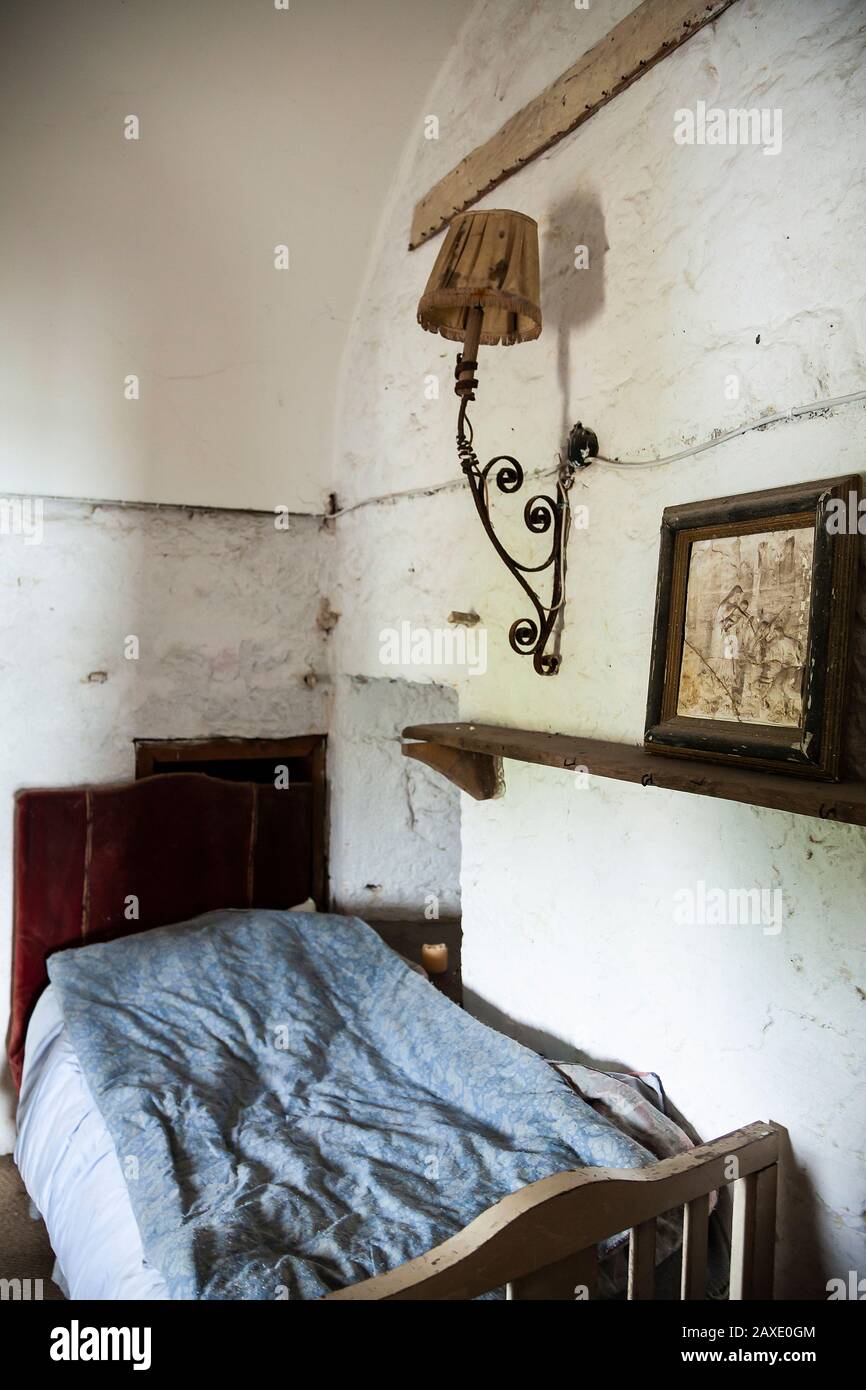 Bedroom in castle Stock Photo