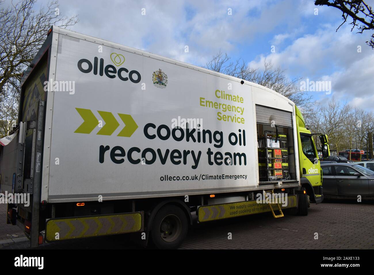 Olleco recycle waste food into renewable energy and convert organic waste into green fuels. Stock Photo