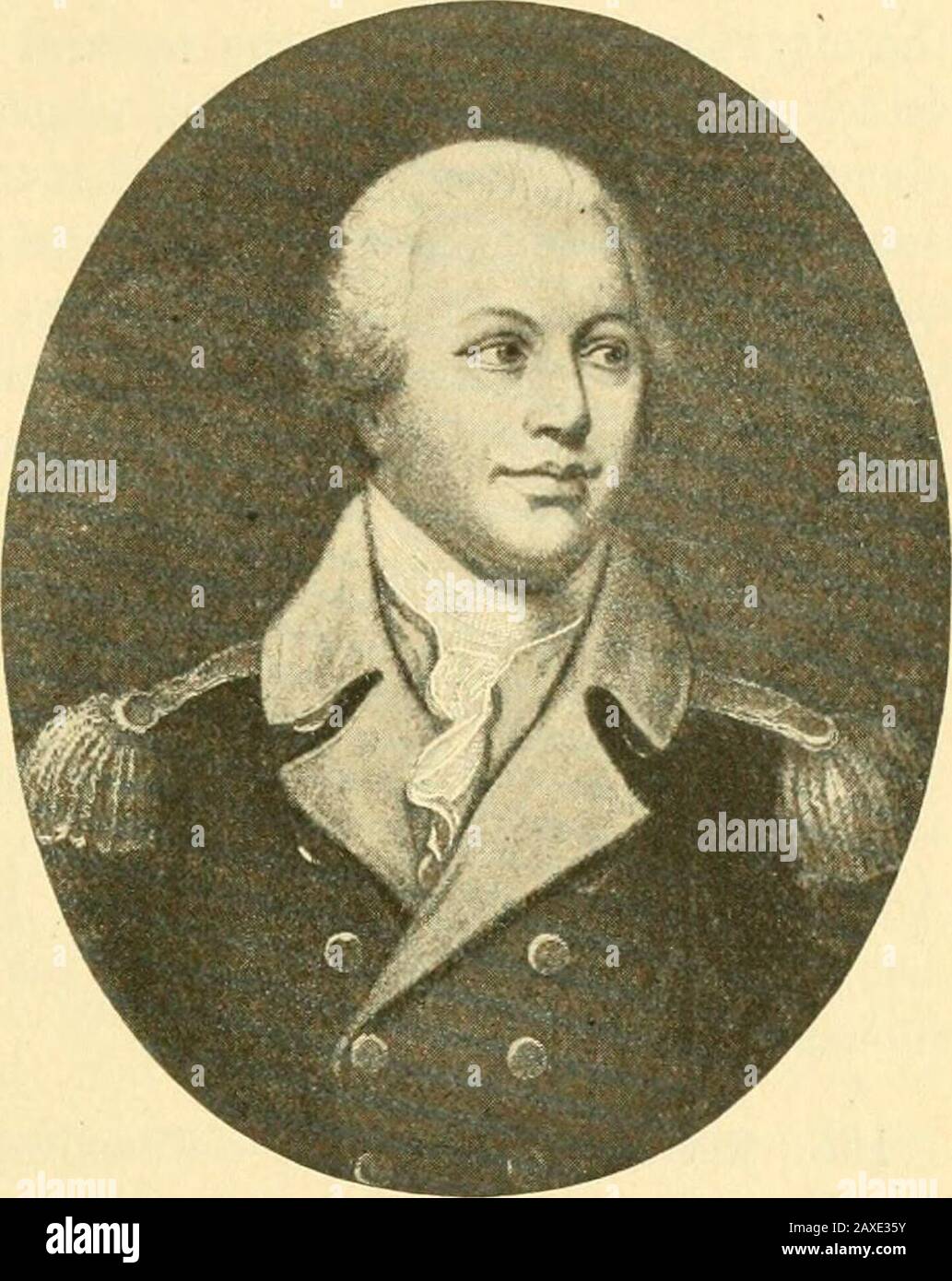 A history of the United States . e was suddenlystricken with fever and the command was transferred toGeneral Israel Putnam,- with Generals Sullivan and Stirling 1 Born, 1742; died, 1786. Member of the Rhode Islaud assembly in 1770;joined a military company in 1774; became brigadier general in 1775; majorgeneral in 1776; showed great military talents at Dorchester Heights, Brook-lyn, Trenton, Princeton, Brandywine, and Germantown; succeeded Gates inthe South, 1780, and by his strategic skill in opposing Cornwallis and LordRawdon, cleared the South and drove Cornwallis into the position which re Stock Photo