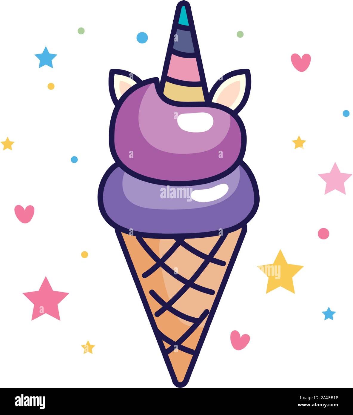 Ice Cream Cute Unicorn Drawing Easy - Insanalandia