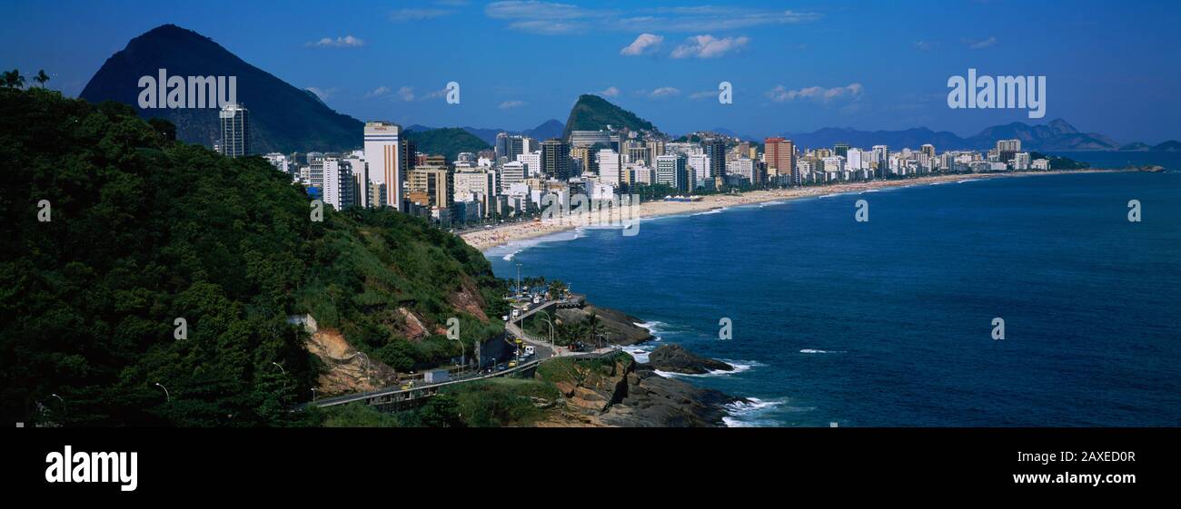 Buildings On The Waterfront, Rio De Janeiro, Brazil Stock Photo