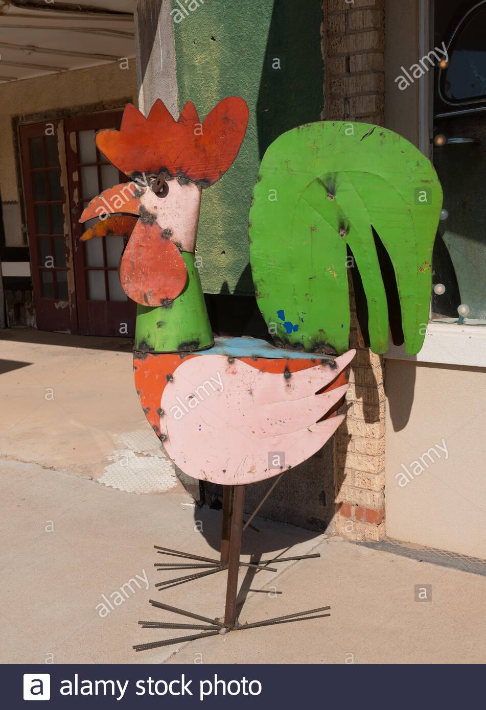 English Title A Metal Chicken A Curiously Popular Outdoor