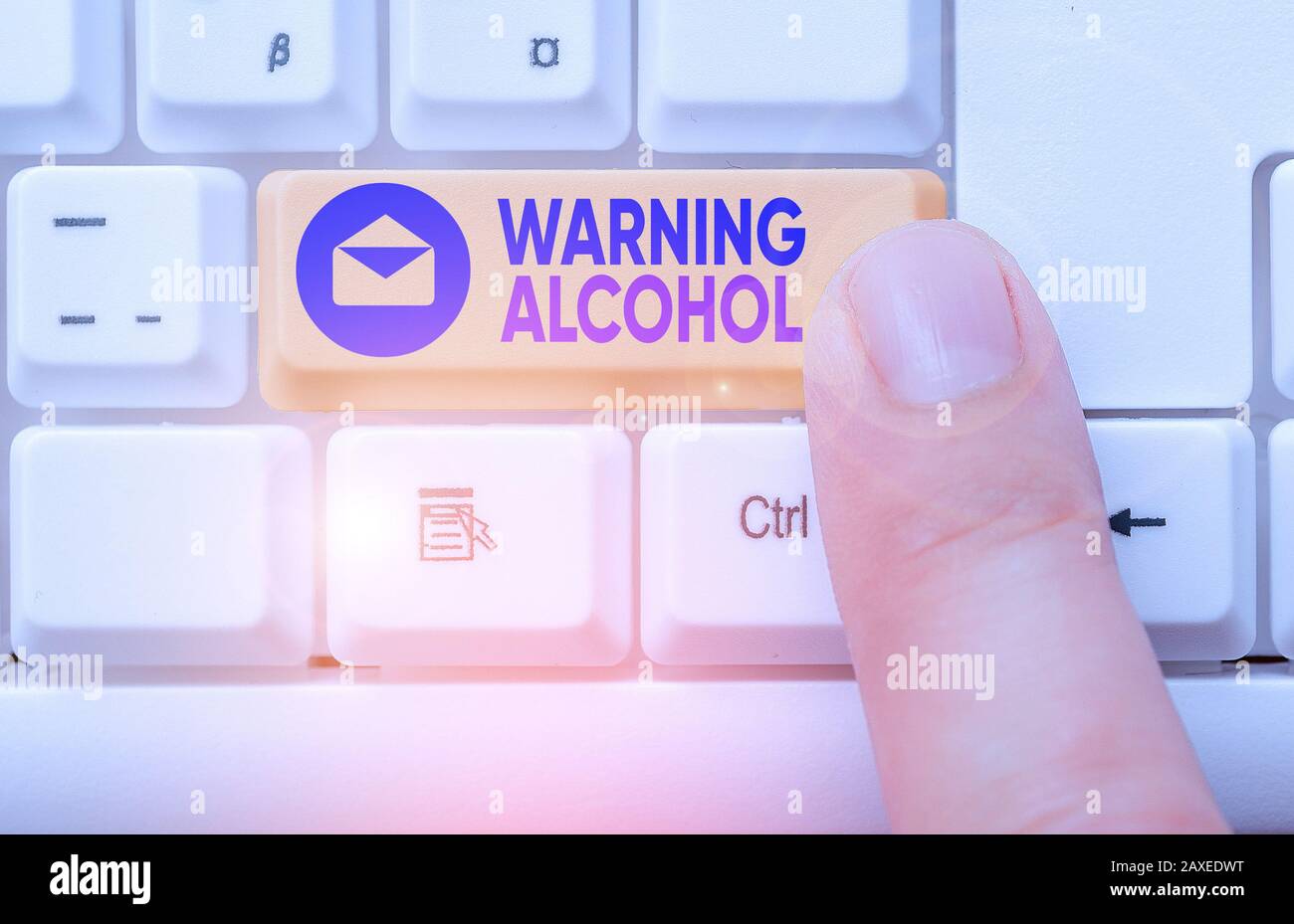 Conceptual hand writing showing Warning Alcohol. Concept meaning ...
