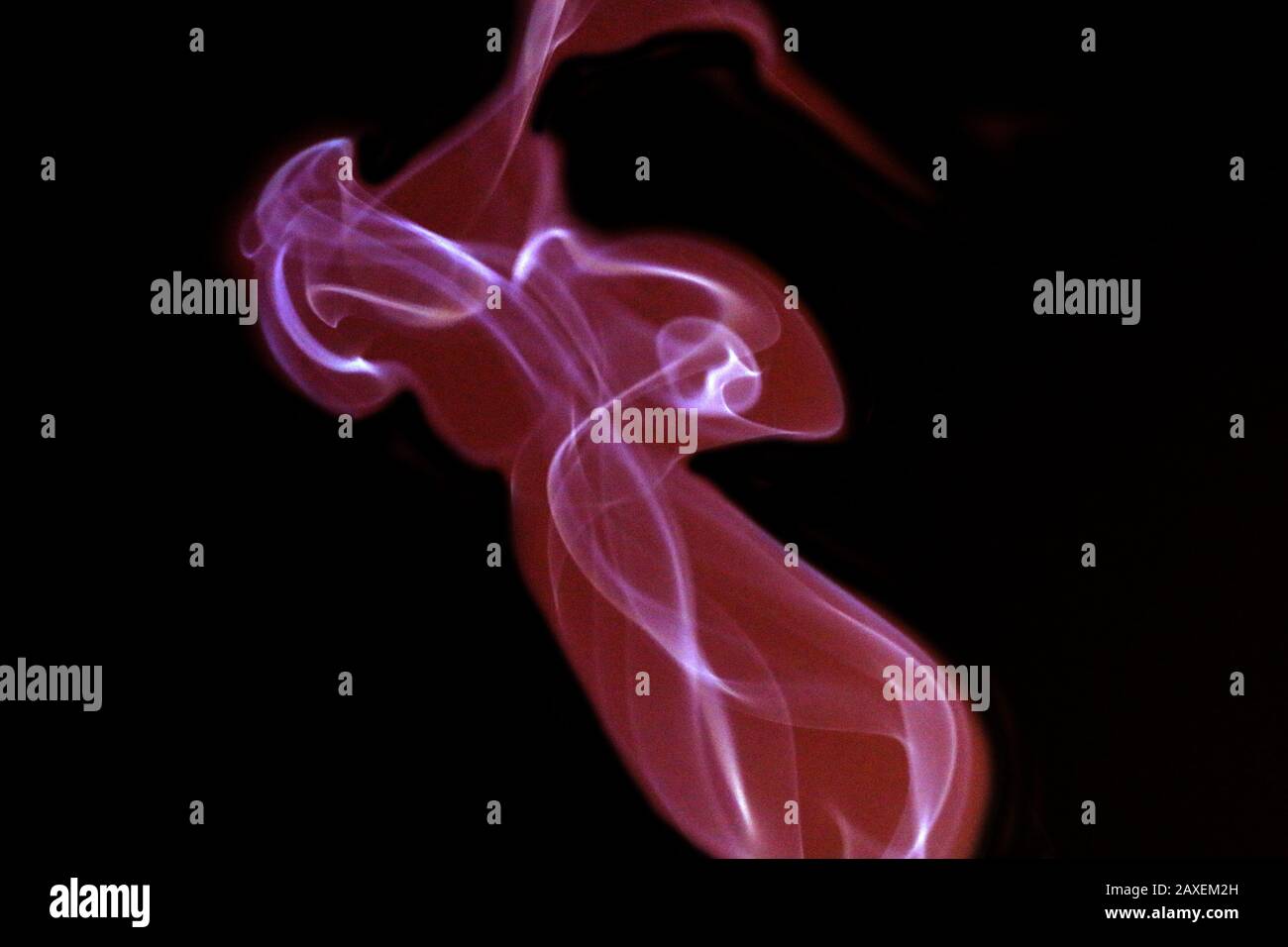 Smoke on a dark background Stock Photo