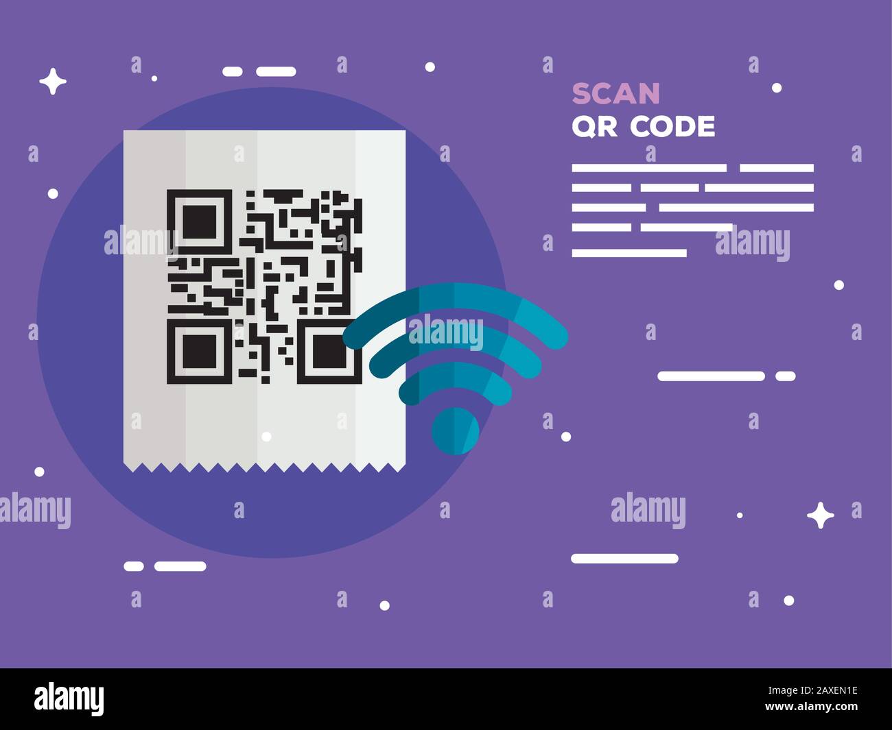 scan qr code in voucher paper Stock Vector Image & Art Alamy