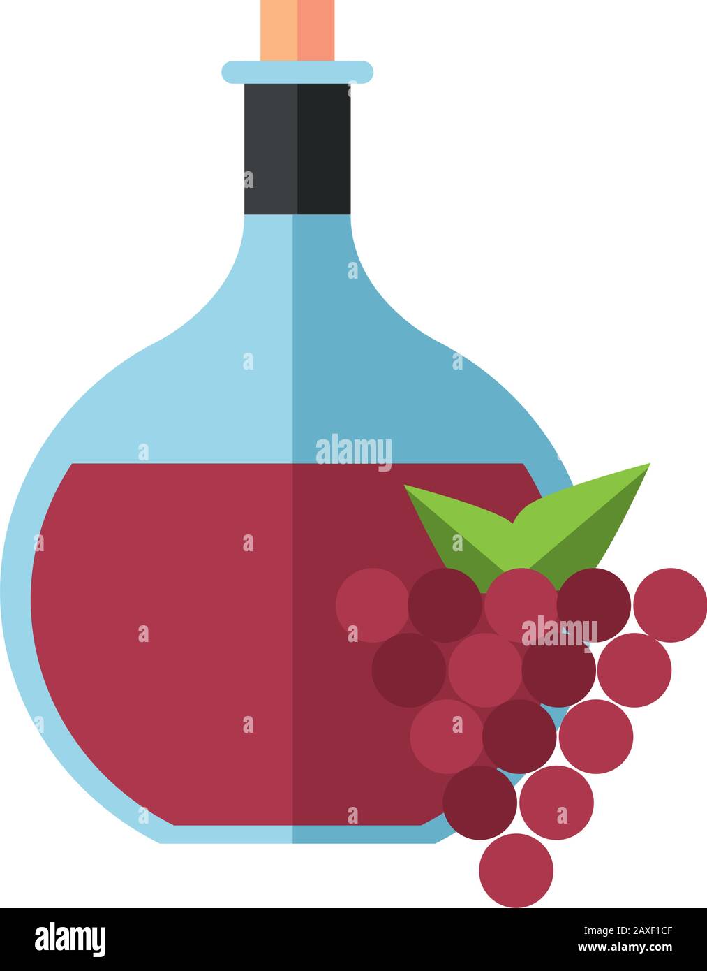 wine jar drink with grapes fruits Stock Vector Image & Art Alamy