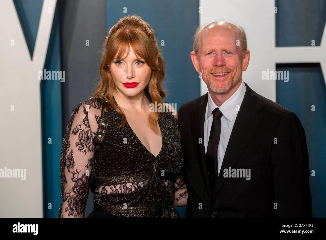 Bryce Dallas Howard and Ron Howard attend the Vanity Fair Oscar Party