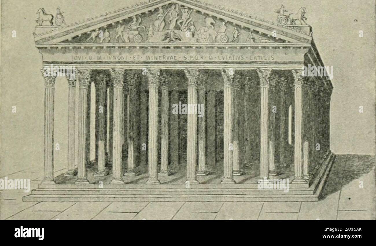Subtropisch Observatorium dier Life in the Roman world of Nero and StPaul . Fig. 124. — Temple of .Jupiter  os the Capitol (Platform omitted). INDEX Actors, contempt for, 268  Advertisements, 257 Aemilia. Basilica, 108 Africa,