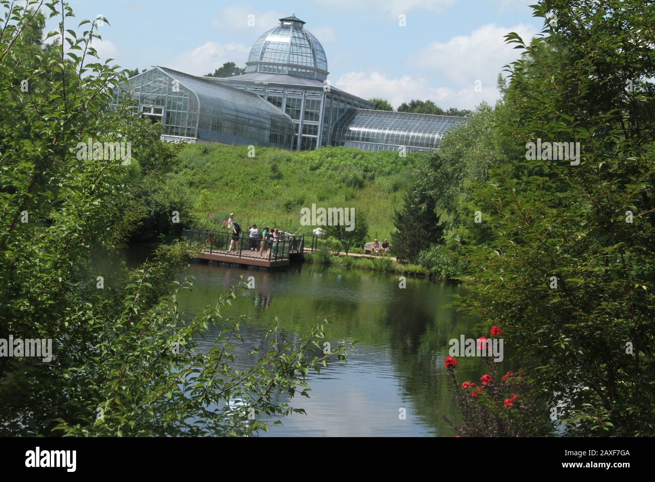 The Conservatory at the Lewis Ginter Botanical Garden in Richmond, VA, USA Stock Photo