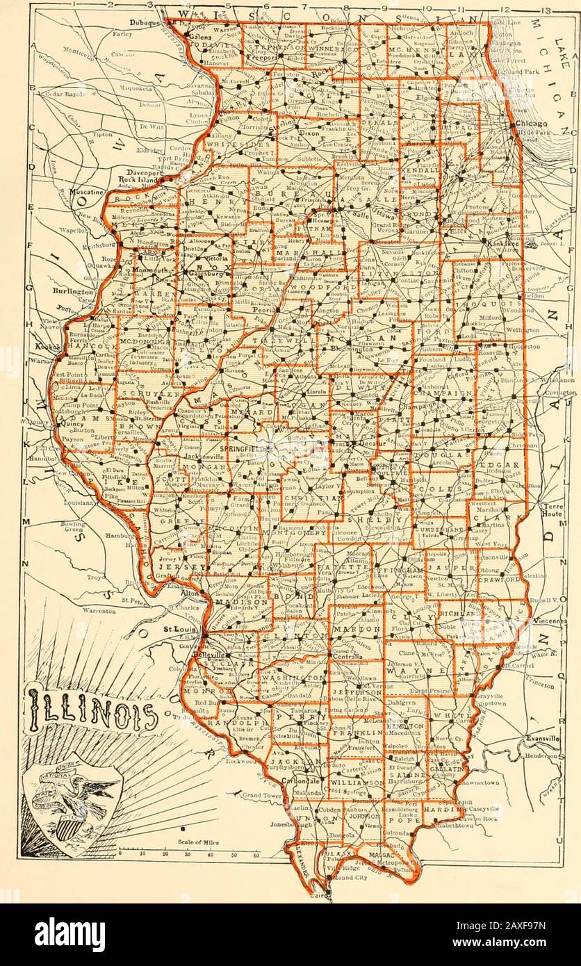 Historical encyclopedia of Illinois . AND HISTORY OF SCHUYLER COUNTY EDITED RV Howard F. Dyson ? ILLUSTRATED C H I C A G O : M V N S E I. I. PUBLISHIN G C O M P A N V PUBLISHERS. 19 08 f-^7 £- Entered according to act of Congress in the years1894, 1899 and 1900 by WILLIAM W. MUNSELL In the office of the Librarian of Congress at Washington -I I. THe ILLINOIS RIVSRBASIN. Stock Photo