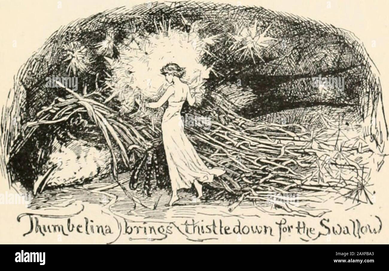 The Yellow Fairy Book He Mole Closed Up The Hole Again Which Let In The Light Andthen Escorted The Ladies Home But Thumbelina Could Not Sleepthat Night So She Got Out
