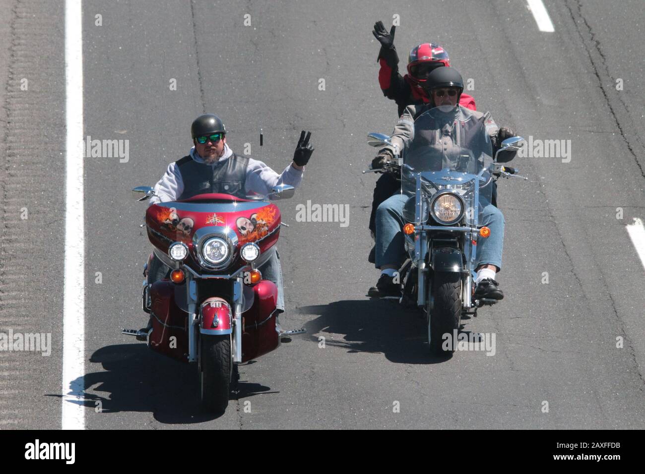 Motorcycle event Ride for Fallen Heroes Stock Photo
