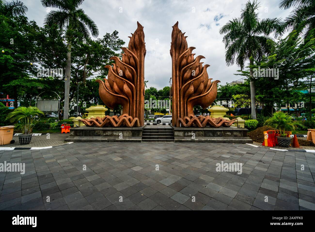 Heroes Monument and Museum in Surabaya, East Java, Indonesia Stock ...